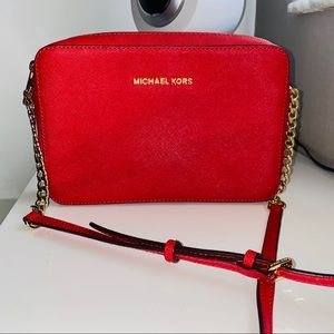 Michael Kors Leather Crossbody Bag
